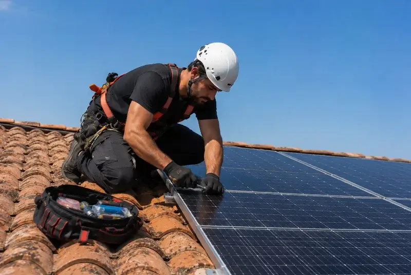 Maintenance et monitoring de panneaux solaires à Saultain