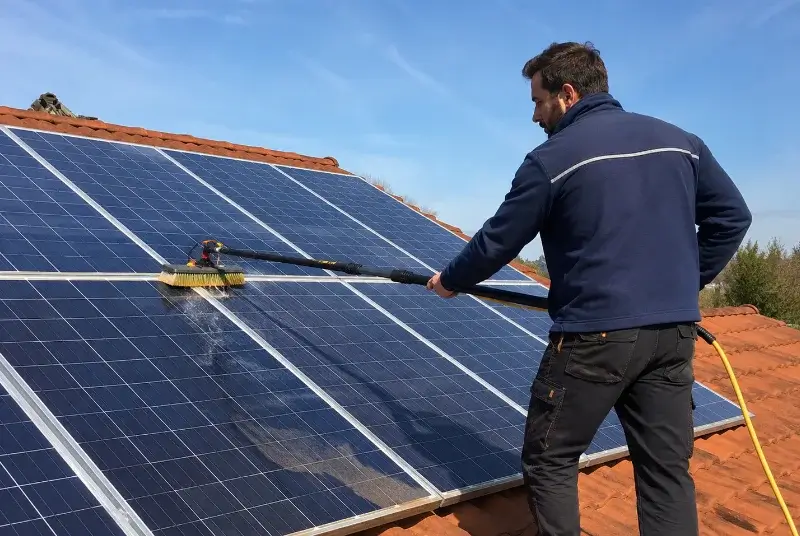 Nettoyage et entretien de panneaux solaires à Saultain